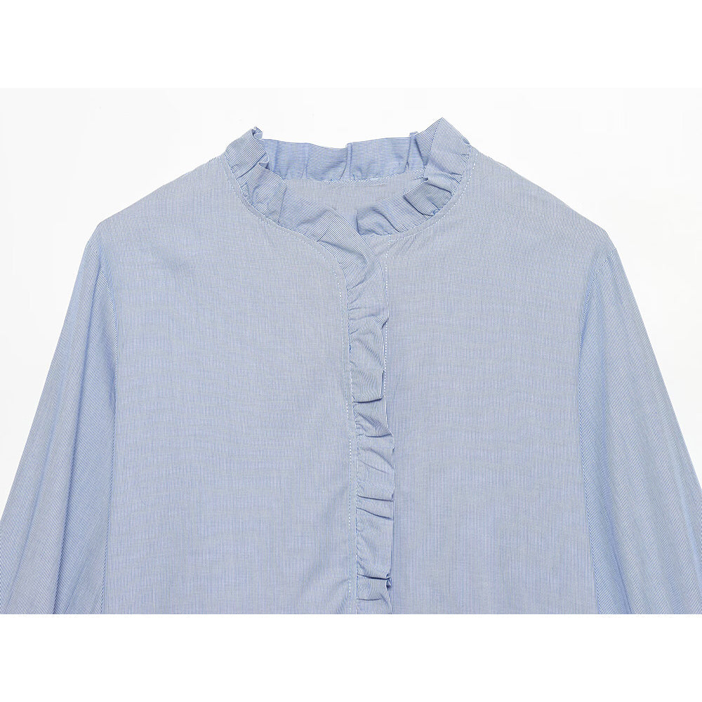 Women's 2026 layered decoration casual poplin shirt
