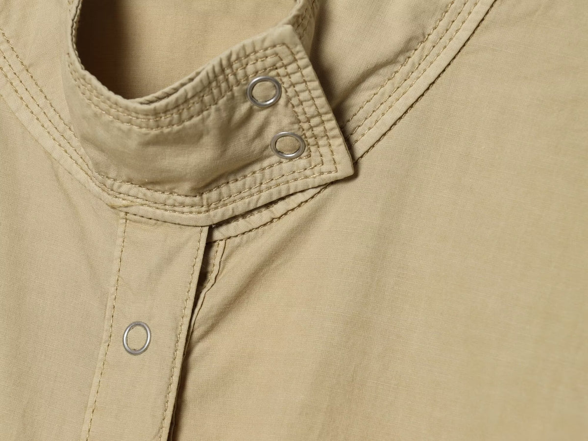 Women's washed effect poplin jacket Coat