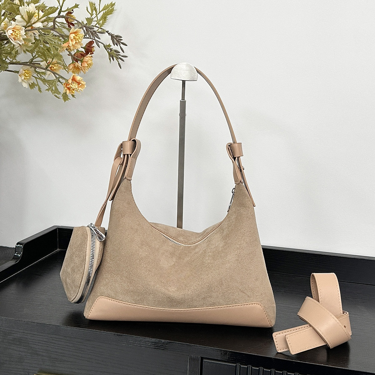 #159 women's new splicing design shoulder slung underarm bag