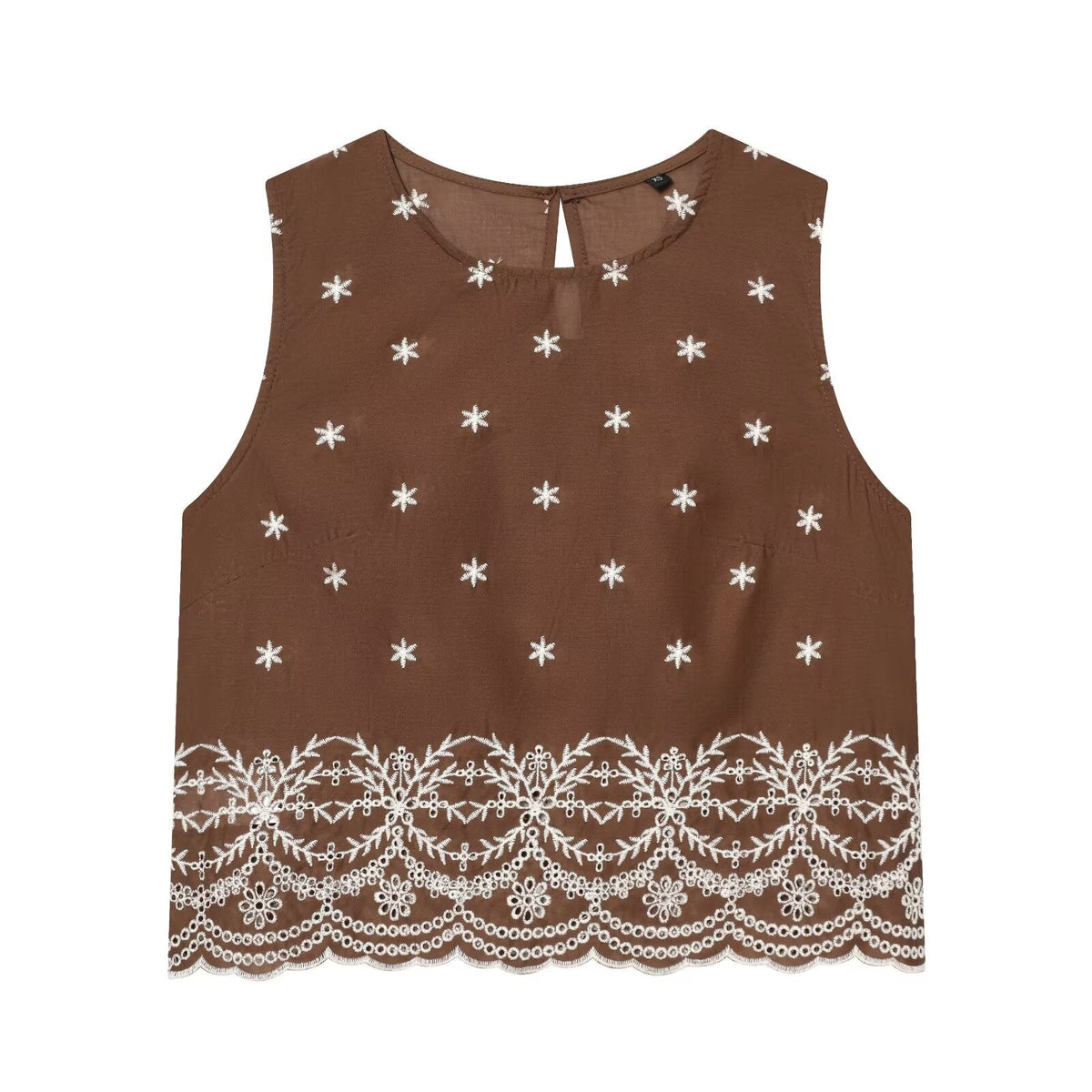 suit Women's 2 pieces hollowed out embroidered top+Skirts