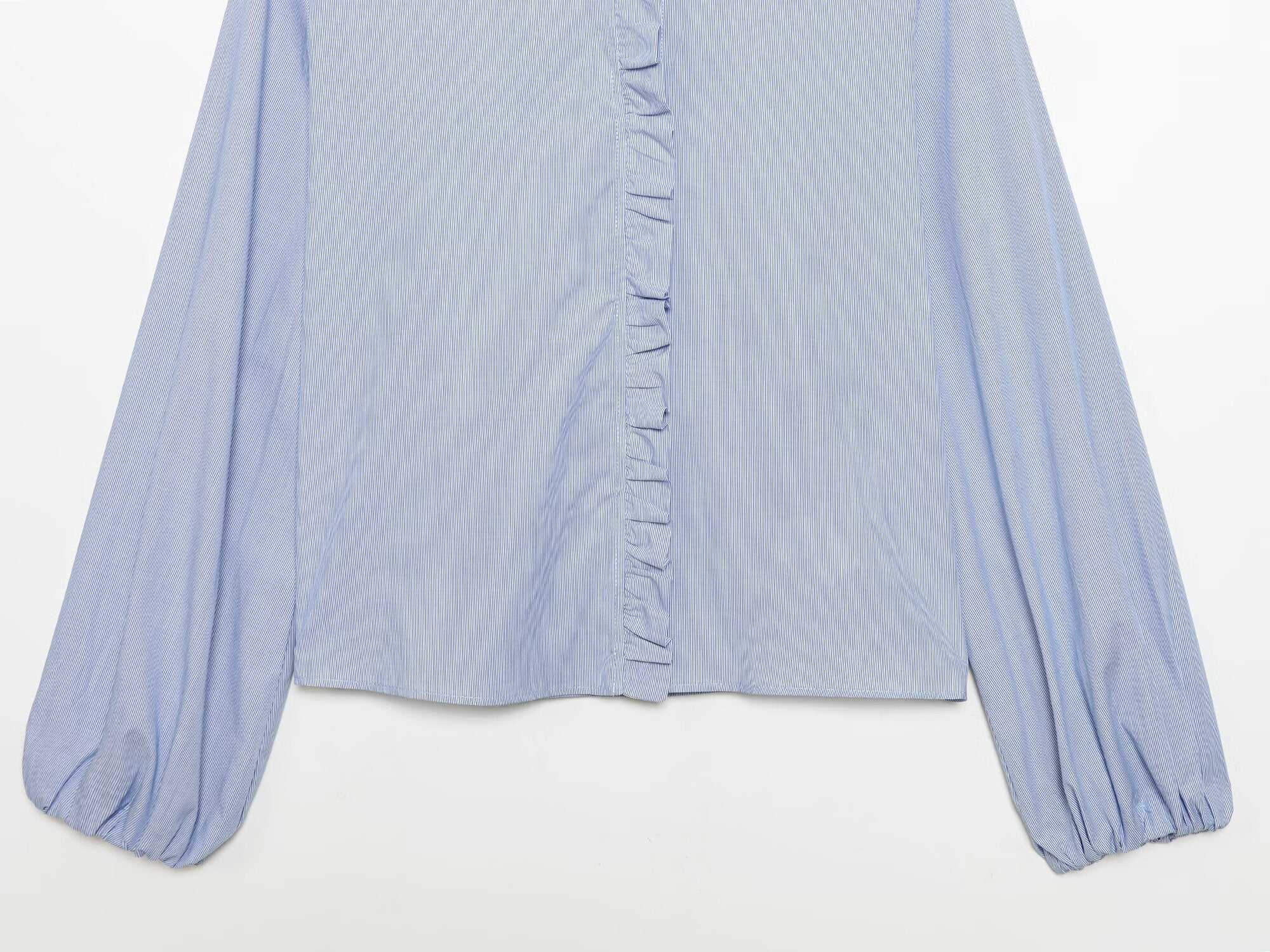 Women's 2026 layered decoration casual poplin shirt