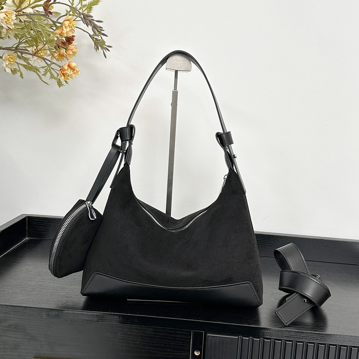 #159 women's new splicing design shoulder slung underarm bag