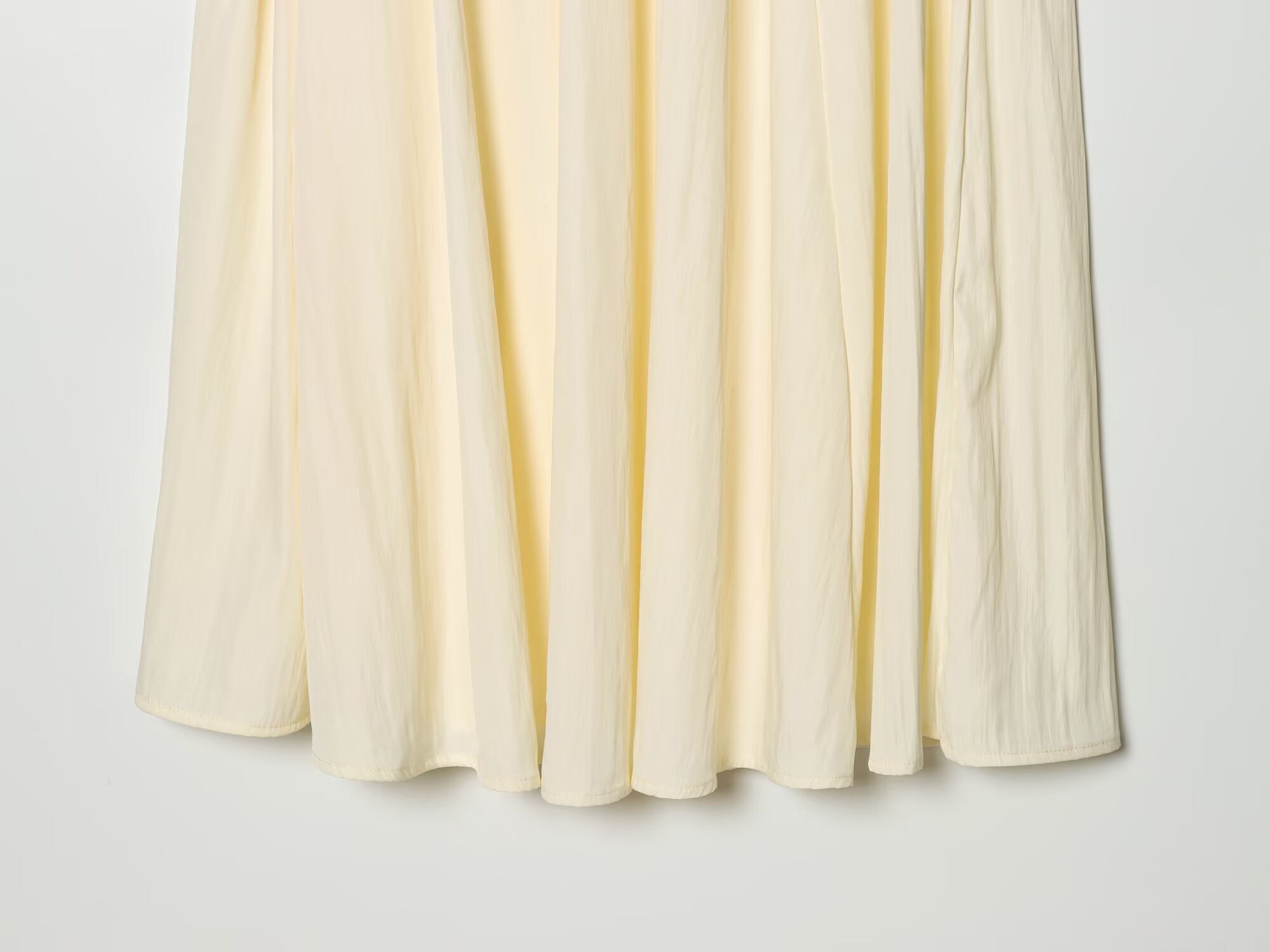 Women's scarf knot decoration pleated Midi skirt