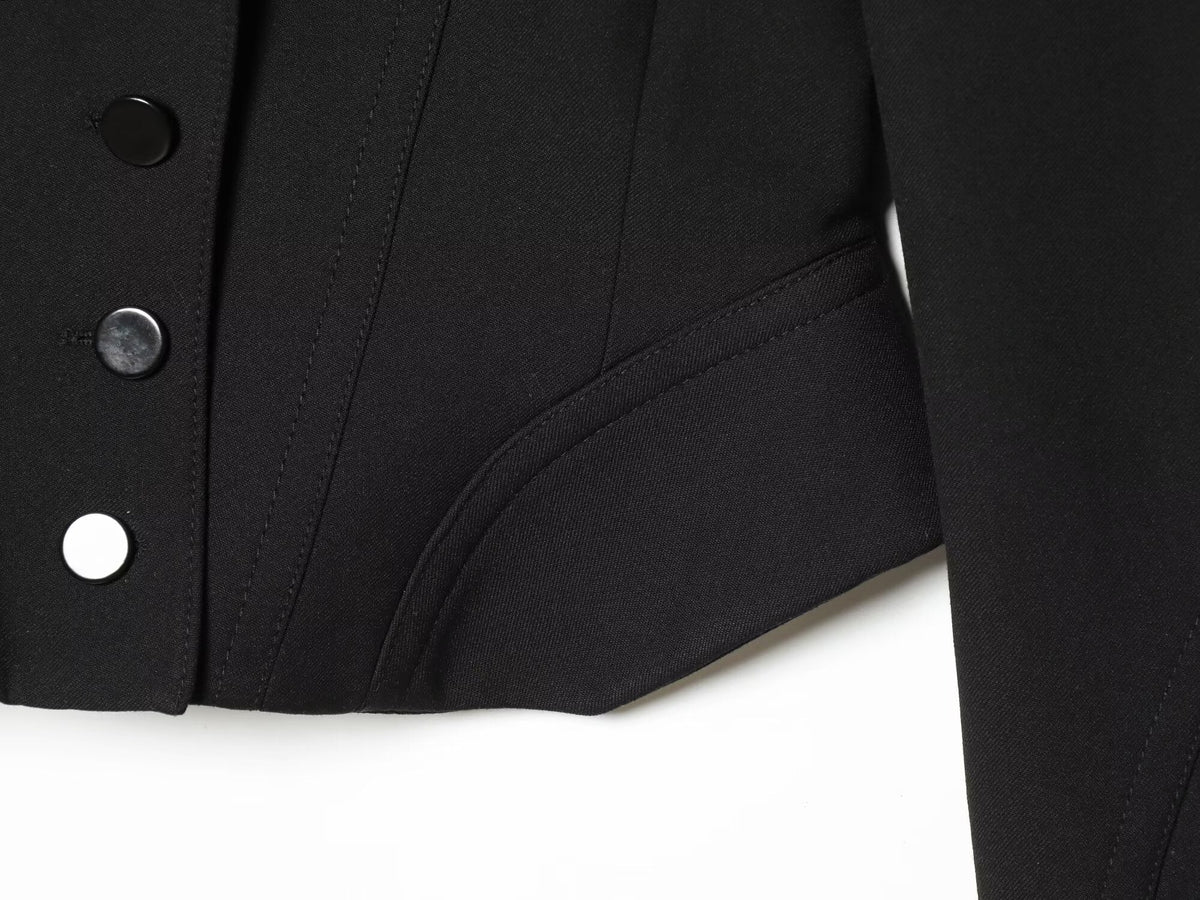 Women's slim single breasted short Blazer Coat