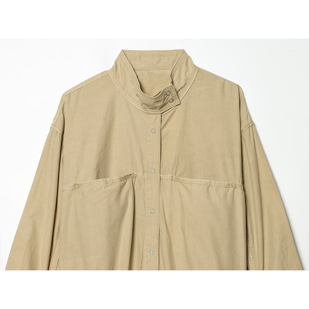Women's washed effect poplin jacket Coat