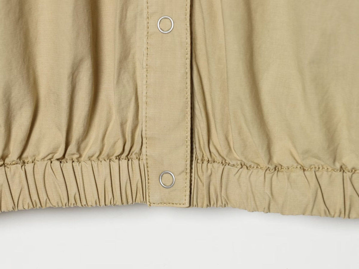 Women's washed effect poplin jacket Coat