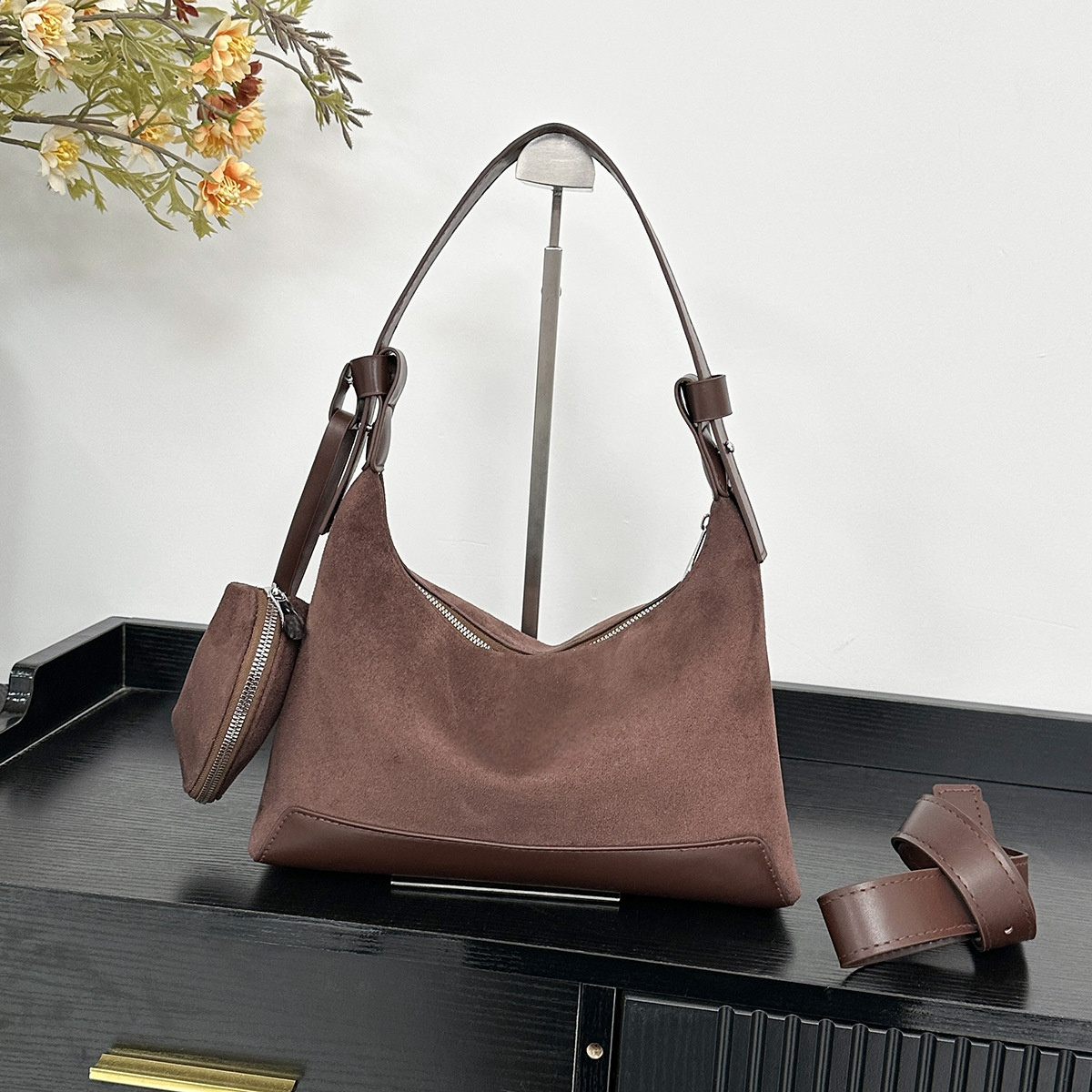 #159 women's new splicing design shoulder slung underarm bag