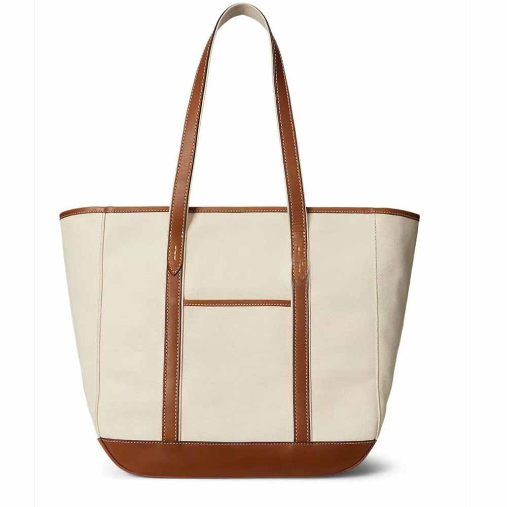 #228 Women's new canvas split shoulder handbag shopping bag