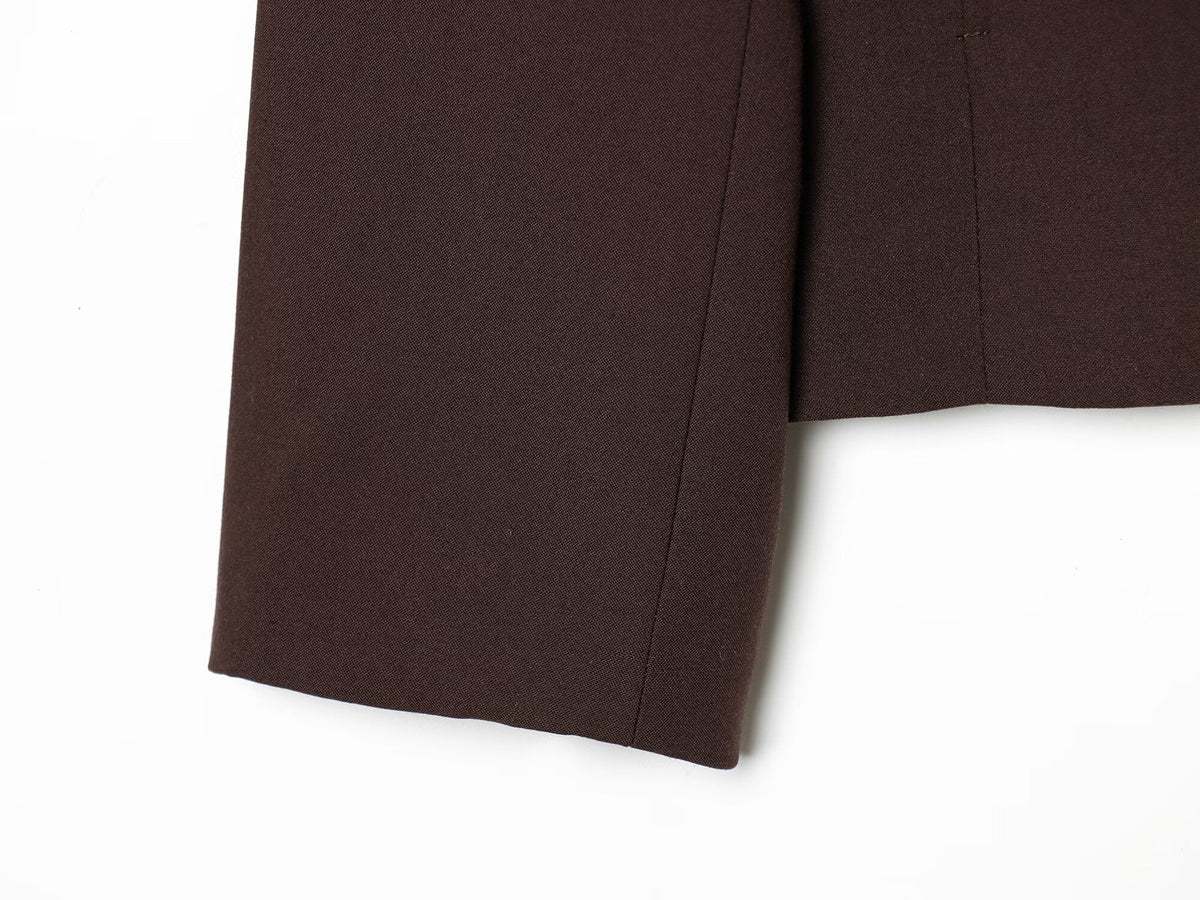 suit Women's 2 pieces casual lapel Blazer Coat+shorts