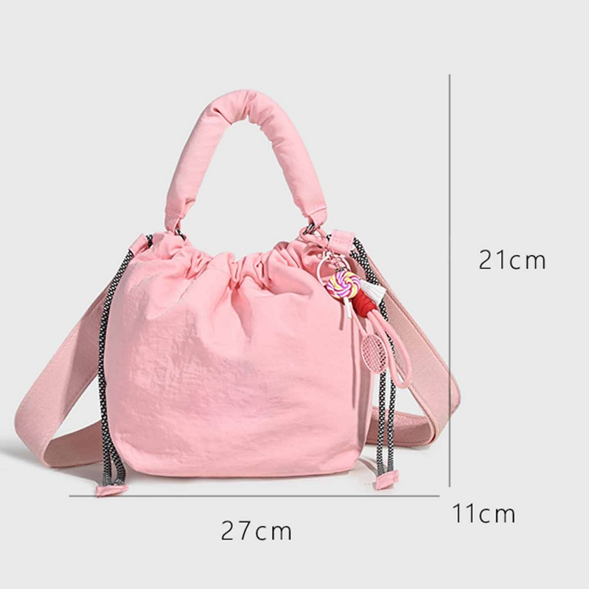 #109 Women's new casual Joker drawstring slung portable mini bag