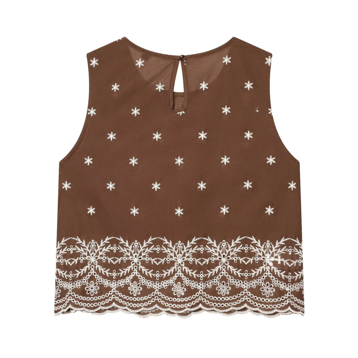 suit Women's 2 pieces hollowed out embroidered top+Skirts