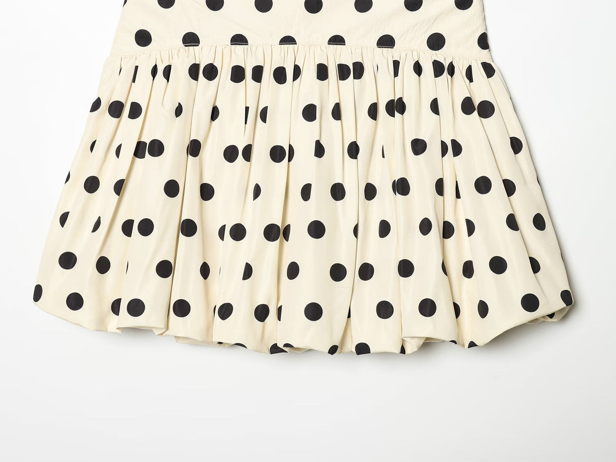 Women's balloon shaped polka dot skirt pants