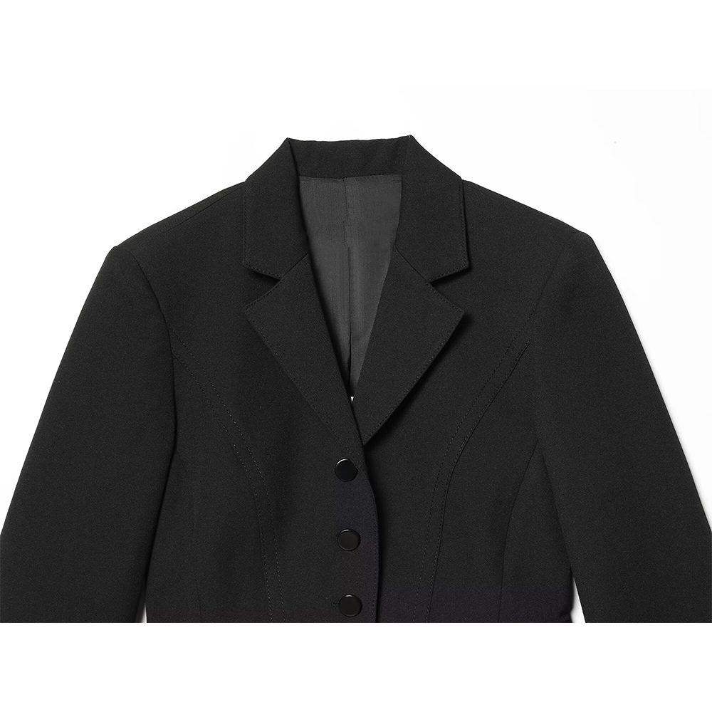 Women's slim single breasted short Blazer Coat