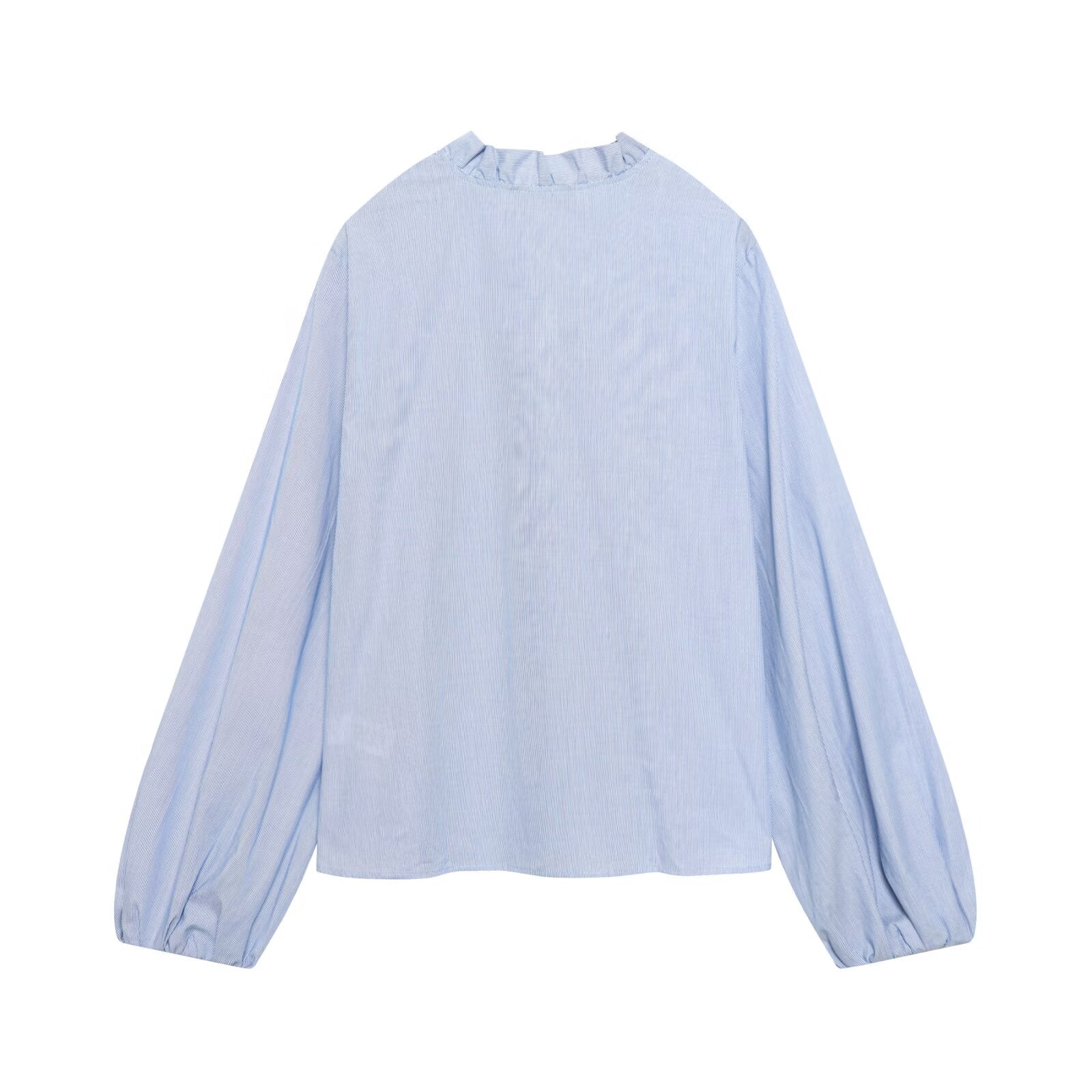 Women's 2026 layered decoration casual poplin shirt