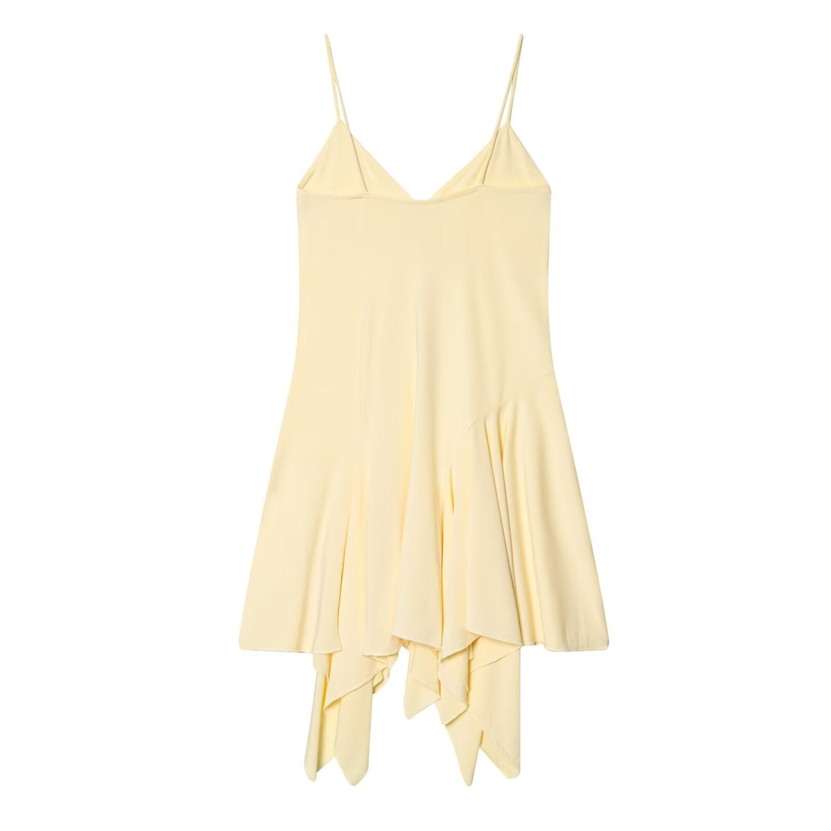 Women's slim asymmetrical suspender dress