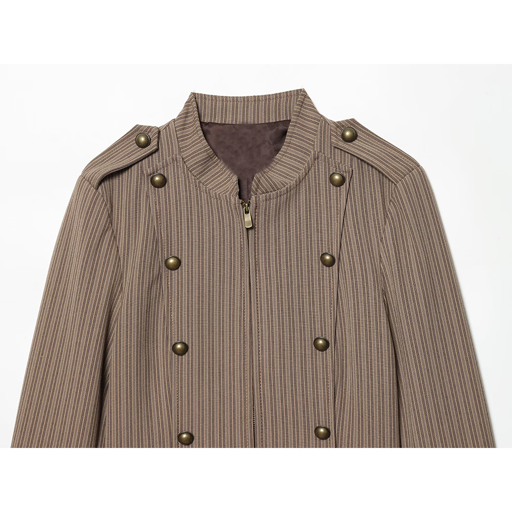 suit Women's 2 pieces slim striped Blazer Coat +Pants
