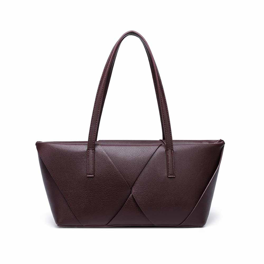 #399 Women's new stitching contrast shoulder bag large commuter handbag