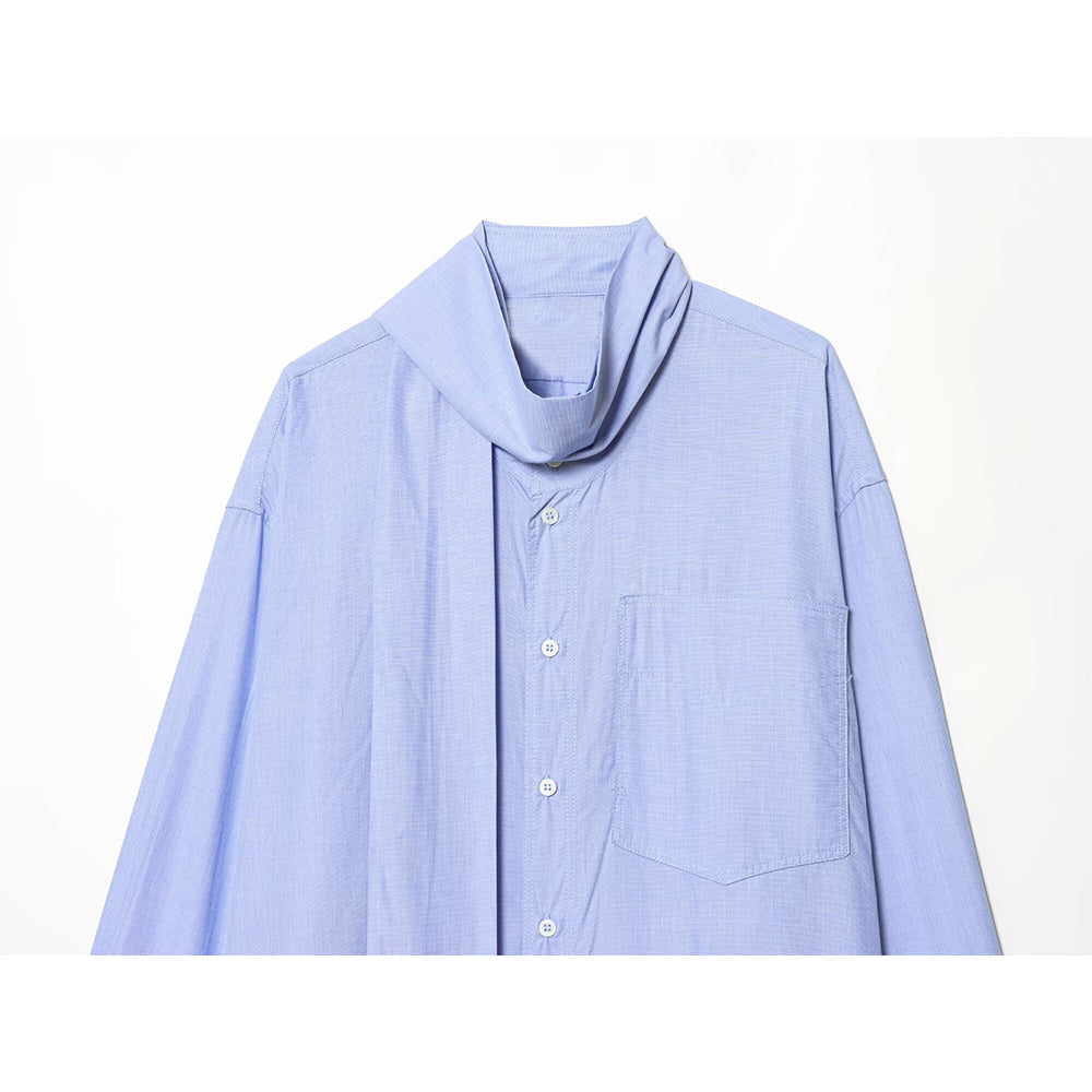 Women's bow decoration casual button up shirt